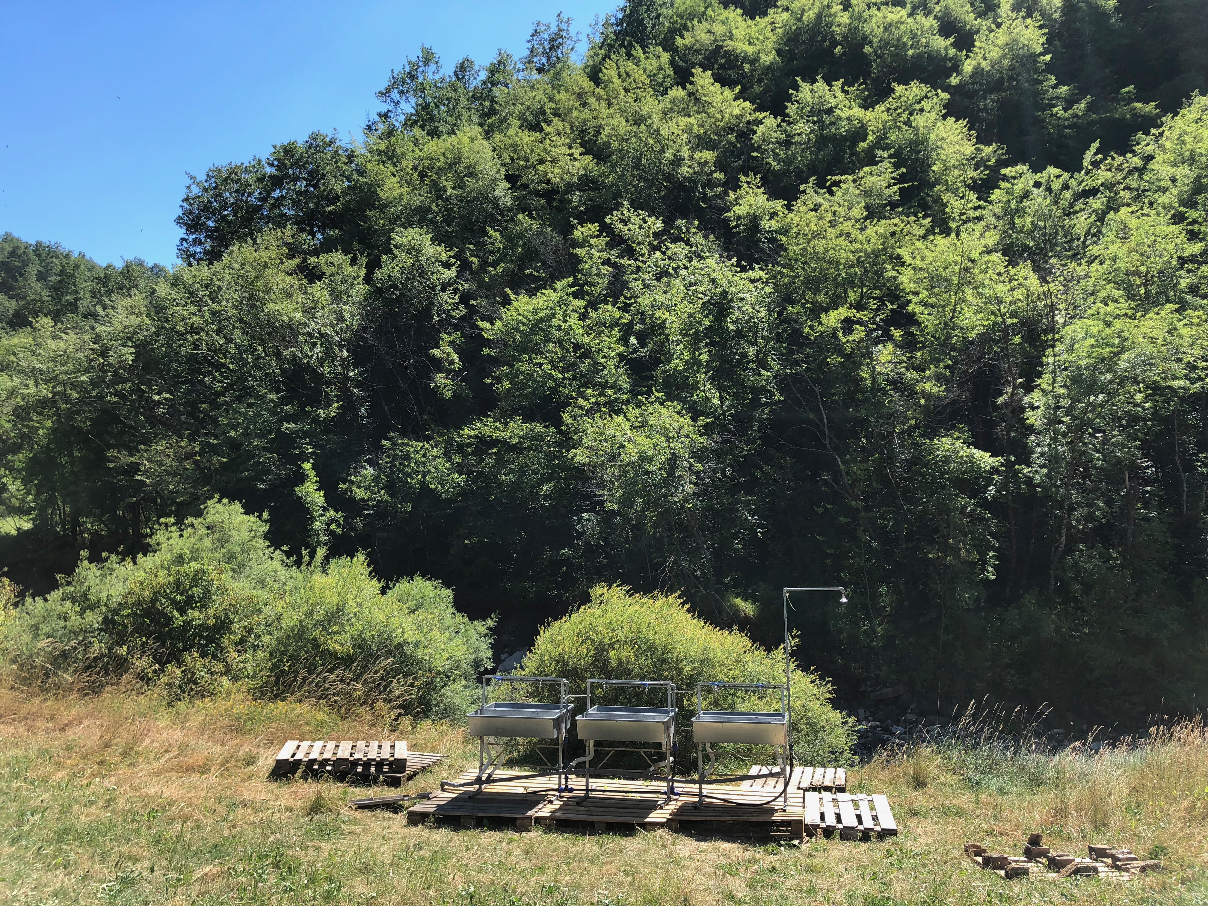 Stazione docce da campo